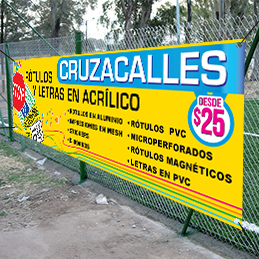cruzacalles para exterior, banners, lona, Cruzacalles