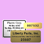custom engraved, sticker grabado, Custom Labels