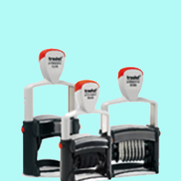 sellos de goma, sellos multicolor, fechadores, sellos para uso intenso, sellos con pad aparte, sellos secos, sellos de maestro, pad, tintas